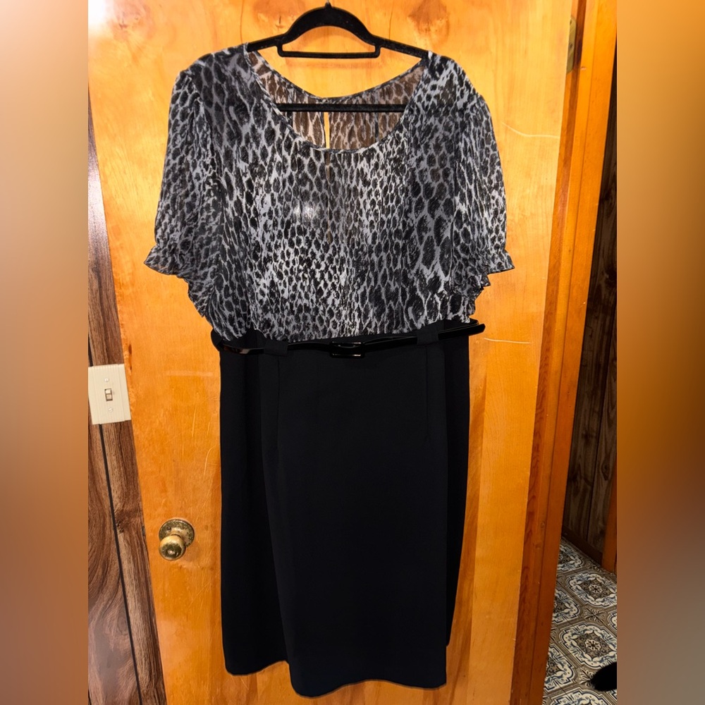 Dressbarn Animal Print Dress